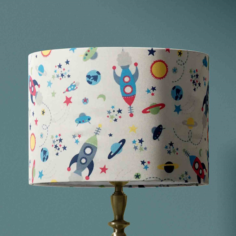 Space Lampshade, Planet Lamp Shade, Kids Children Boys Rocket