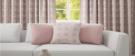clear and colourful patterned upholstery curtain and cushion fabrics 