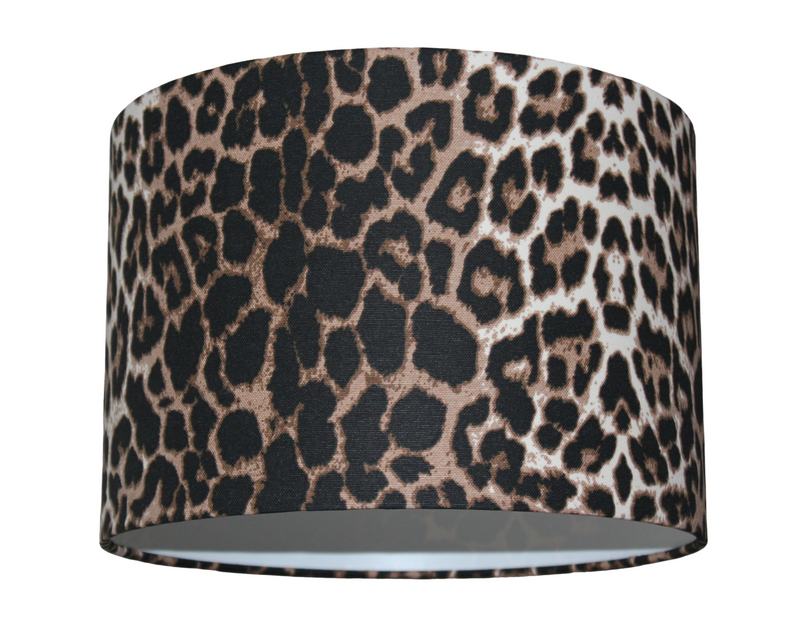 Leopard Lampshade, Animal Print Lamp Shade, Cheetah Handmade Drum Shade