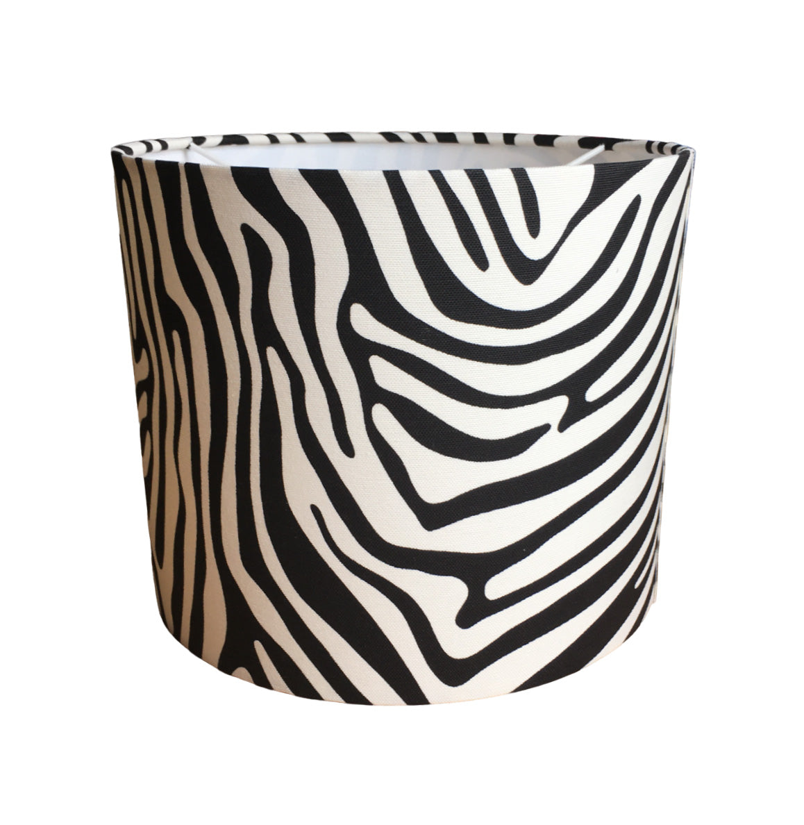 Zebra Print Lamp Shade, Black White Lampshade, Jungle Safari Animal Light Shade