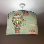 Hot Air Balloon Lampshade, Sky Lampshade, Baby Blue Kids Cloud Lampshade