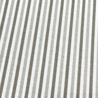 Light brown beige and white thin stripe cotton canvas fabric for upholstery curtain soft furnishing and home decor crafts.
