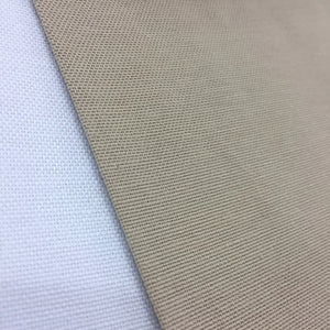 Neutral beige cotton duck canvas upholstery fabric ideal for curtains, Roman blinds, cushions, bags, and home furnishing projects.