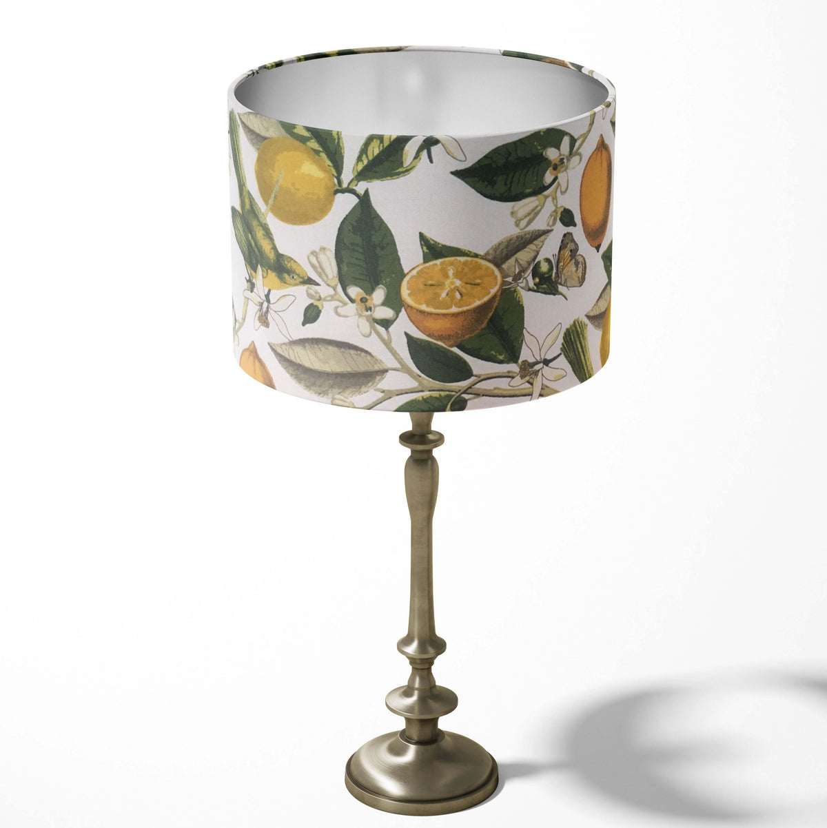 Lemon Lampshade, Bird Lamp Shade, Yellow Green Handmade Fruit Lampshade