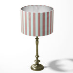 Dusty Pink Lampshade, Stripe Lamp Shade, Blush Light Pink Romantic Lampshade