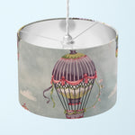 Hot Air Balloon Lampshade, Sky Lampshade, Baby Blue Kids Cloud Lampshade