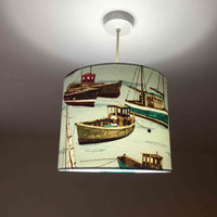 Sail Boat Lamp Shade, Nautical Lampshade, Marine Coastal Ocean Lampshade