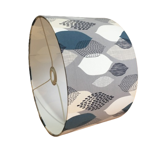 Contemporary Lampshade, Grey Drum Lampshade, Modern Boho Lamp Shade