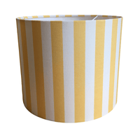 Light yellow and white stripe lampshade.