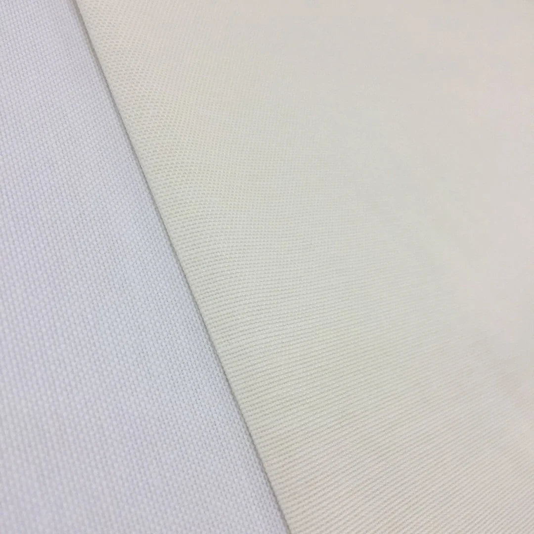 Cream cotton canvas soft furnishing fabric ideal for upholstery, curtains, roman blinds, cushions, bags, and home décor projects.