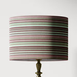 Stripe Lampshade, Blush Pink Lampshade, Dusty Rose Modern Lampshade