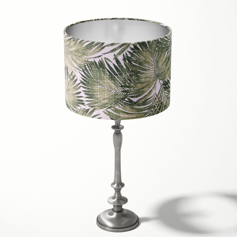 Palm Leaf Lampshade, Green Tropical Lamp Shade, Exotic Hawaiian Lampshade