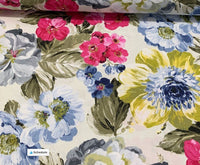 Flower Upholstery Fabric, Large Print Fabric, Floral Curtain Fabric