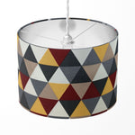 Geometric Triangle Lamp shade, Contemporary Handmade Drum Lampshade