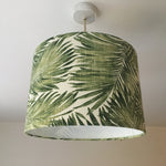 Palm Leaf Lampshade, Green Tropical Lamp Shade, Exotic Hawaiian Lampshade