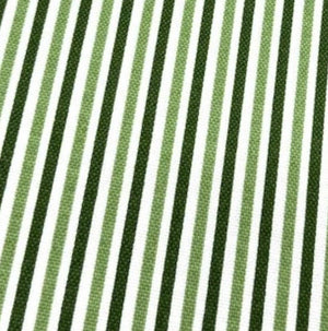 Pistachio forest green and white pinstripe  fabric for upholstery curtain soft furnishing and home decor crafts.