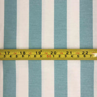 Green White Stripe Fabric, Mint Upholstery Farmhouse Curtain Bag Fabric