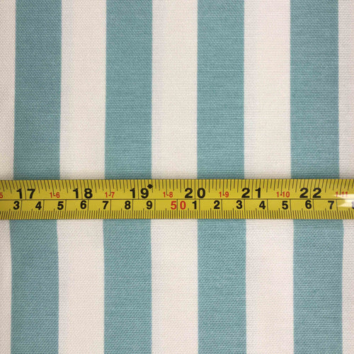 Green White Stripe Fabric, Mint Upholstery Farmhouse Curtain Bag Fabric