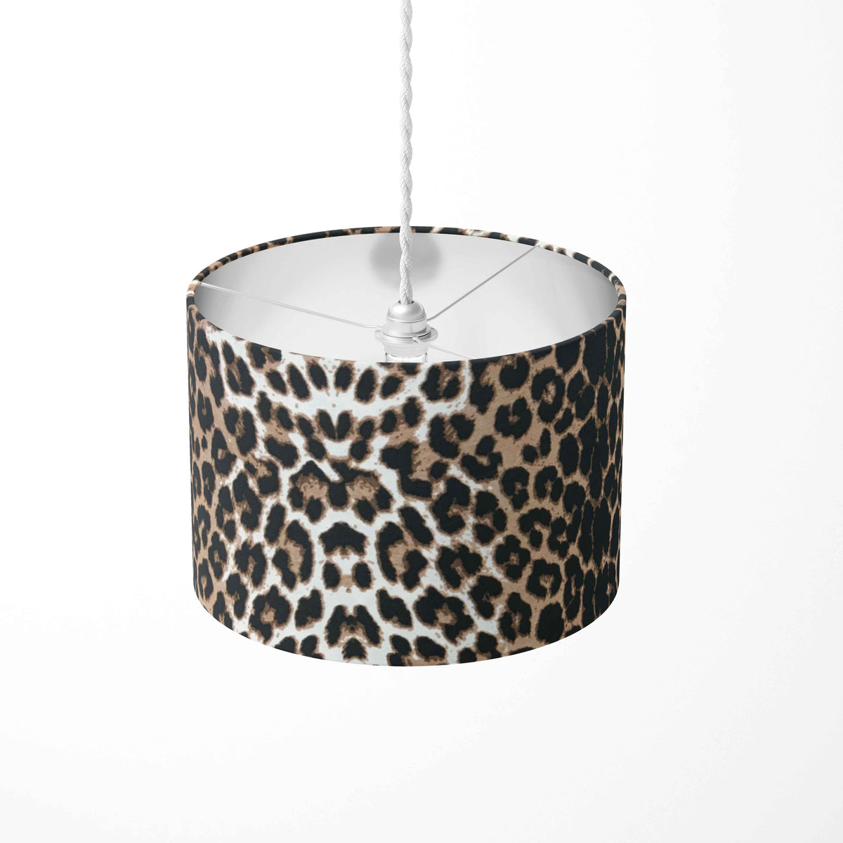 Leopard Lampshade, Animal Print Lamp Shade, Cheetah Handmade Drum Shade