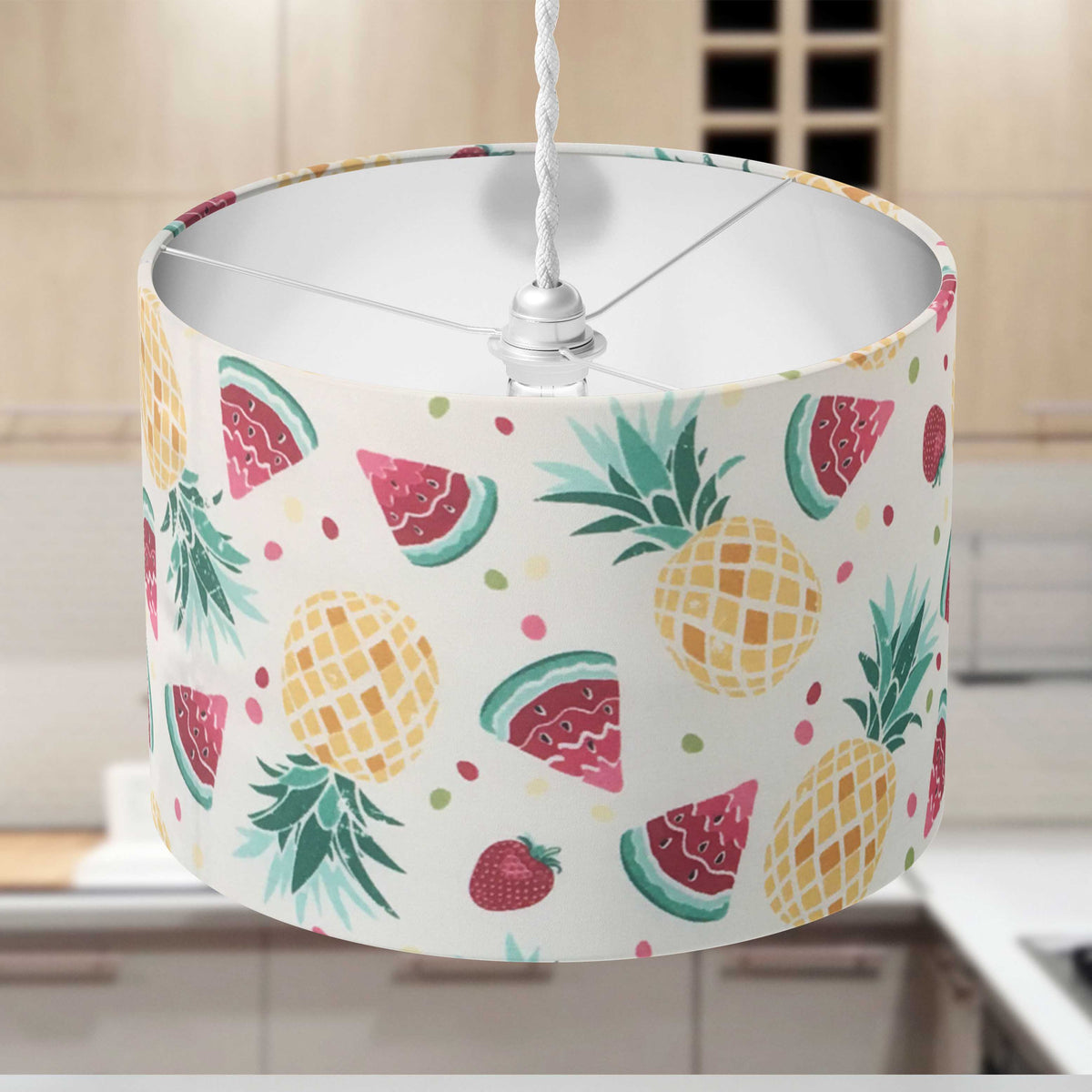 Pineapple Lampshade, Tropical Fruit Strawberry Kids Children's Lamp Shade
