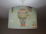 Hot Air Balloon Lampshade, Sky Lampshade, Baby Blue Kids Cloud Lampshade