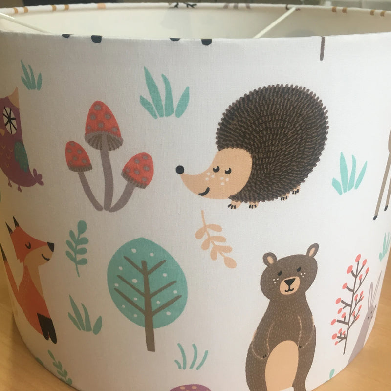 Woodland Animal Lampshade Lamp Shade for Nursery Children s Baby