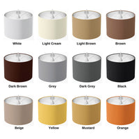 Drum Lampshade, Orange Red Pink Purple Green Table Ceiling Plain Lampshade