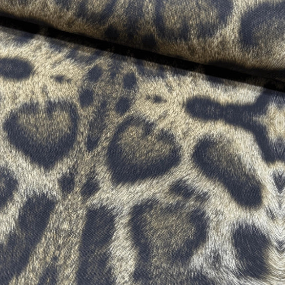 Cheetah print cotton fabric for upholstery, curtain, sofa and chair covering.