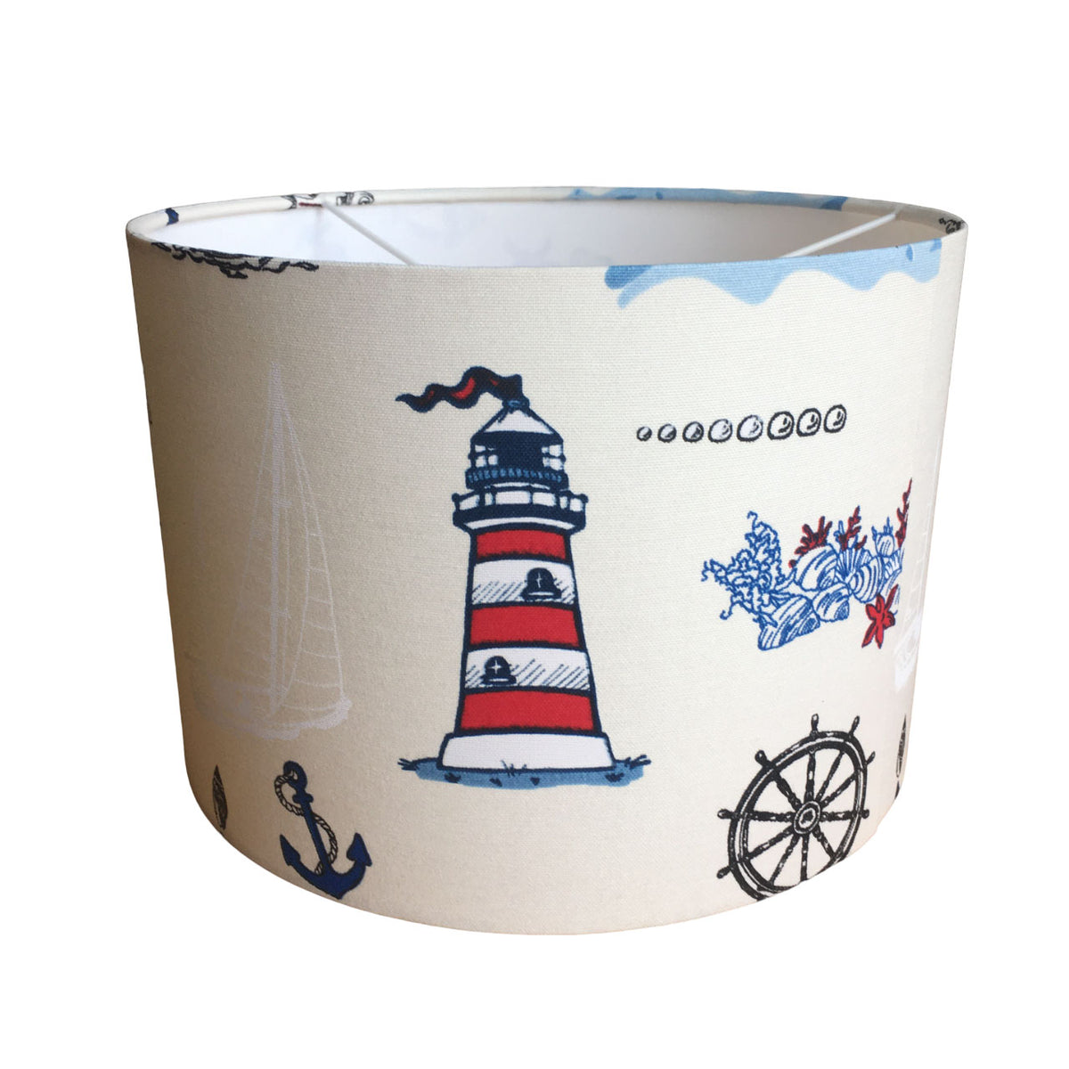 Nautical Lampshade, Boat Lamp Shade, Ocean Marine Lighthouse Lampshade