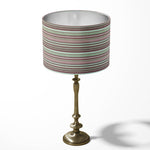 Stripe Lampshade, Blush Pink Lampshade, Dusty Rose Modern Lampshade