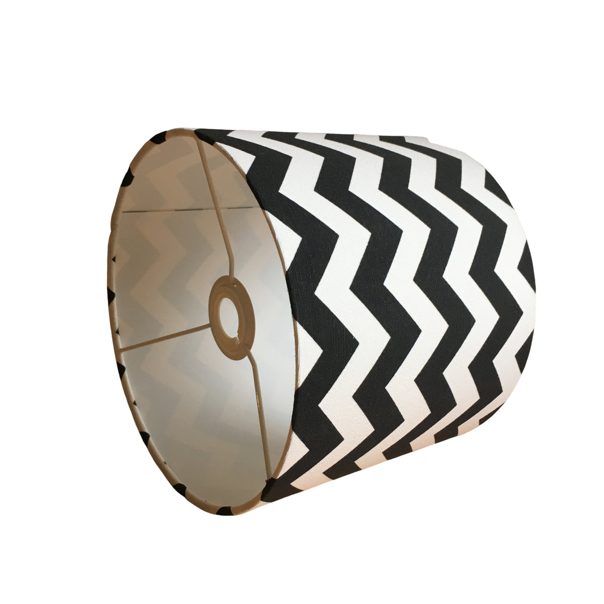 Black and White Lampshade, Chevron Lamp Shade, Zigzag Monochrome Lampshade