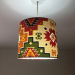 Aztec Lampshade, Kilim Lampshade, Multi Coloured Tribal Ethnic Lampshade