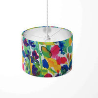 Watercolour floral art print lampshade.