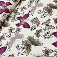 Butterfly Fabric, Nature Fabric, Pink Lilac Upholstery Curtain Fabric