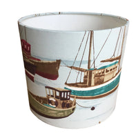 Sail Boat Lamp Shade, Nautical Lampshade, Marine Coastal Ocean Lampshade