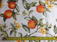 Seville orange upholstery fabric.