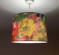 Watercolour Floral Lampshade, Boho Tapestry Art Print Painting Lampshade