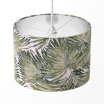 Palm Leaf Lampshade, Green Tropical Lamp Shade, Exotic Hawaiian Lampshade