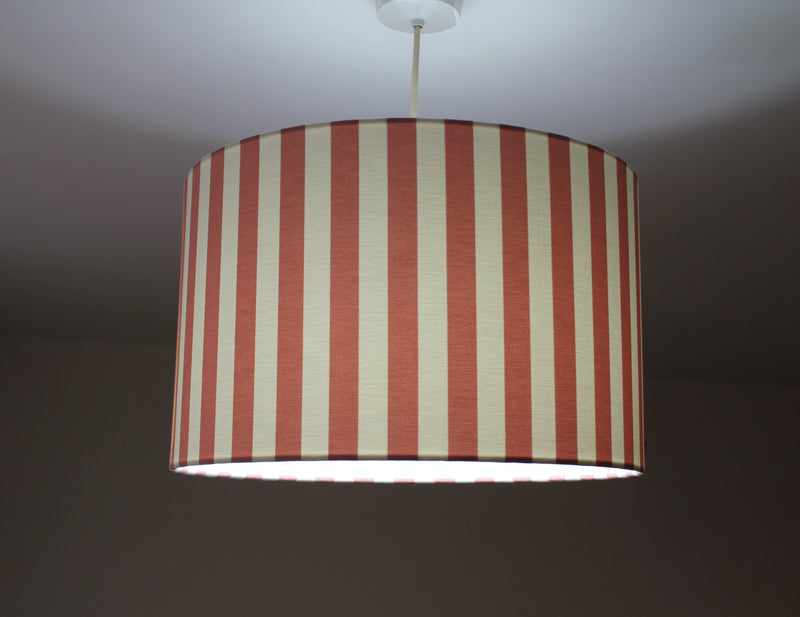 Dusty Pink Lampshade, Stripe Lamp Shade, Blush Light Pink Romantic Lampshade