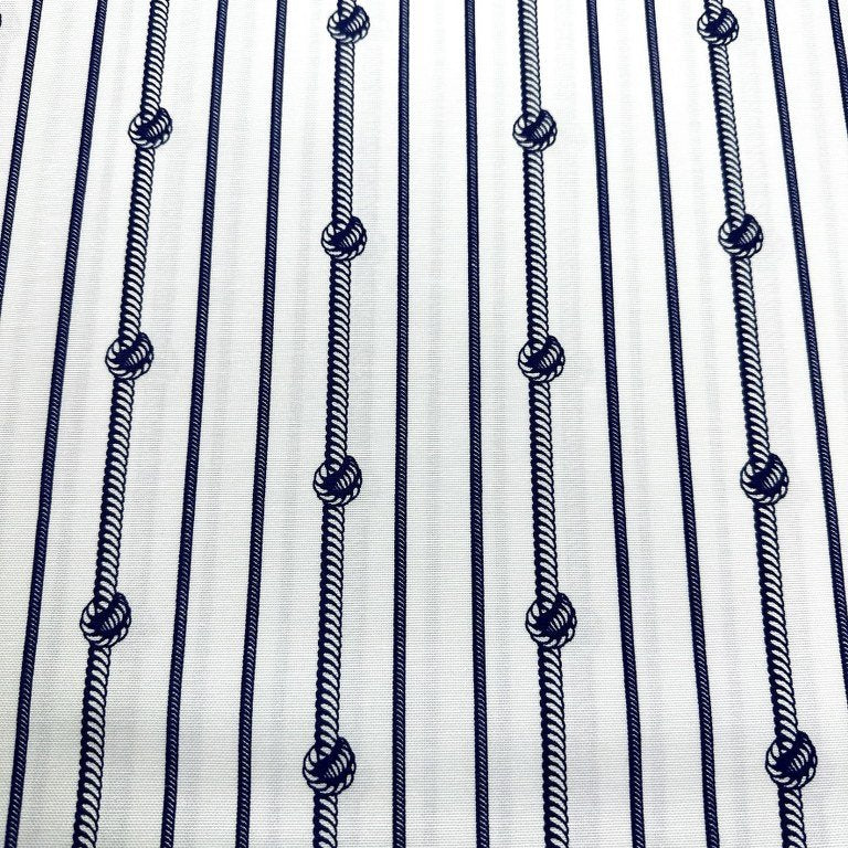 Nautical Stripe Fabric, Navy White Upholstery Fabric, Boat Curtain Fabric