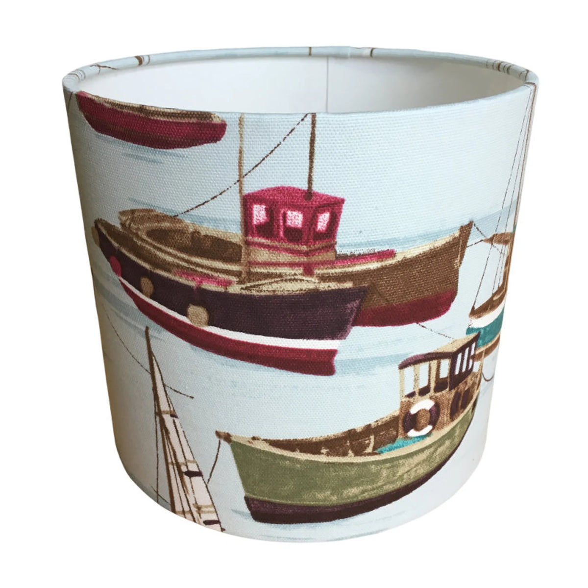 Sail Boat Lamp Shade, Nautical Lampshade, Marine Coastal Ocean Lampshade