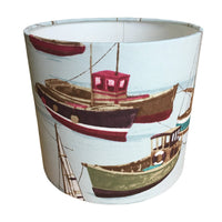 Sail Boat Lamp Shade, Nautical Lampshade, Marine Coastal Ocean Lampshade