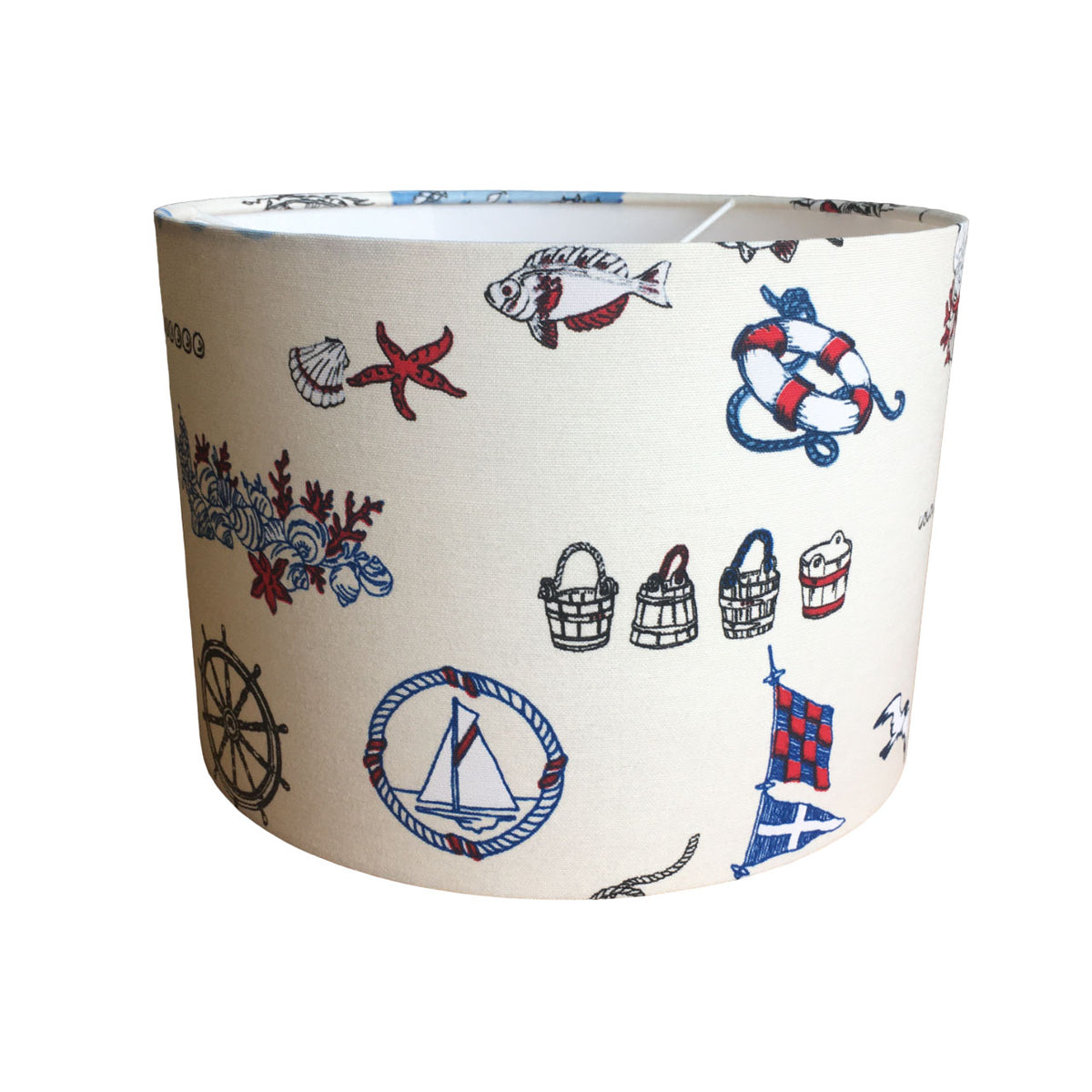 Nautical Lampshade, Boat Lamp Shade, Ocean Marine Lighthouse Lampshade