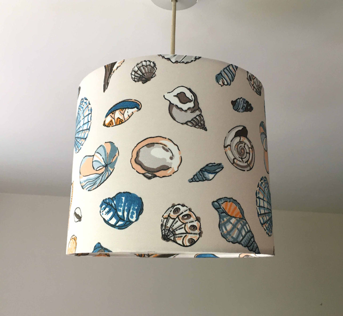 Sea Shell Lampshade, Coastal Lamp Shade, Beach Ocean Nautical Light Shade