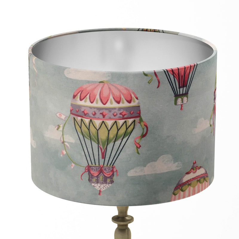 Hot Air Balloon Lampshade, Sky Lampshade, Baby Blue Kids Cloud Lampshade