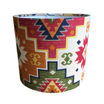 Aztec Lampshade, Kilim Lampshade, Multi Coloured Tribal Ethnic Lampshade