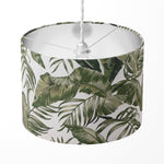 Tropical Leaf Lampshade, Green Palm Leaf Botanical Jungle Lampshade