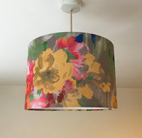 Watercolour Floral Lampshade, Boho Tapestry Art Print Painting Lampshade