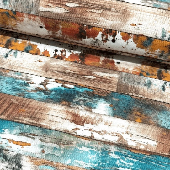 Marbled batik wood grain painting fabric for upholstery, soft furnishing and home decor.