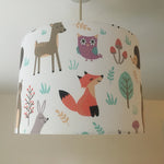 Woodland Animal Lampshade, Lamp Shade for Nursery Children's Baby Room